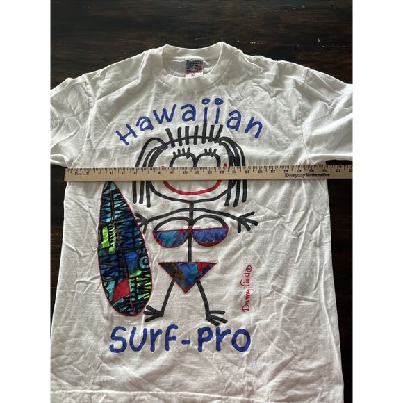 Vintage American Surf-Pro Danny First T-Shirt - Size Large Made in USA - Picture 11 of 12